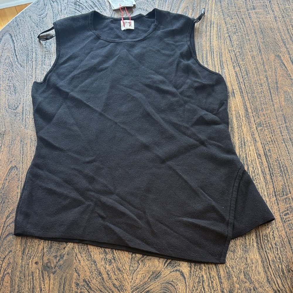 Anne Klein Black Sleeveless Knit Tank